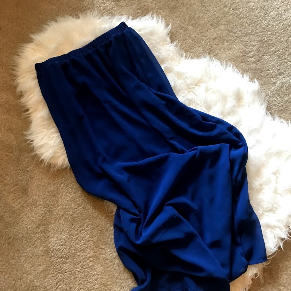 Forever21 Royal Blue Maxi Skirt